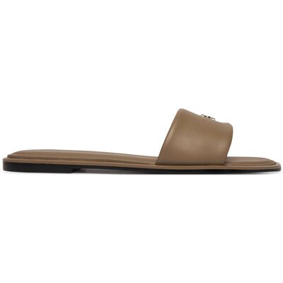 Pantoletten Calvin Klein Round Flat Sndl Lth Bar Hw 2 HW0HW02925 Beige 40 female Pantoletten Calvin Klein Round Flat Sndl Lth Bar Hw 2 HW0HW02925 Beige 40 female