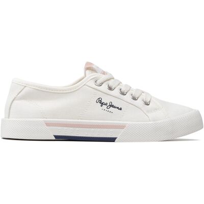 Sneakers aus Stoff Pepe Jeans Brady Girl Basic PGS30543 Weiß 32 female Sneakers aus Stoff Pepe Jeans Brady Girl Basic PGS30543 Weiß 32 female