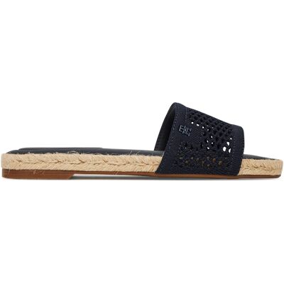 Espadrilles Tommy Hilfiger Knit Mesh Espadrille Flat Sandal FW0FW08744 Dunkelblau 36 female Espadrilles Tommy Hilfiger Knit Mesh Espadrille Flat Sandal FW0FW08744 Dunkelblau 36 female