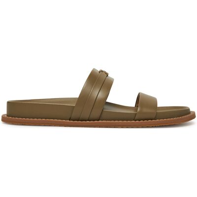 Pantoletten MICHAEL Michael Kors Mandy Flat Sandal 40S5MAFS2L Grün 37 female Pantoletten MICHAEL Michael Kors Mandy Flat Sandal 40S5MAFS2L Grün 37 female