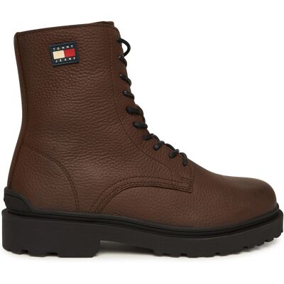 Schnürschuhe Tommy Jeans Tjm Lace Up Tumbled High EM0EM01631 Braun 46 male Schnürschuhe Tommy Jeans Tjm Lace Up Tumbled High EM0EM01631 Braun 46 male