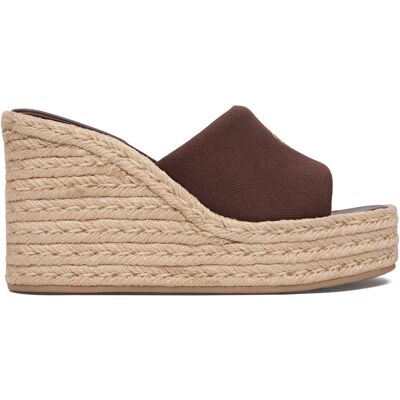 Espadrilles Calvin Klein Wedge Espad 70 Canvas Mg HW0HW03282 Braun 40 female Espadrilles Calvin Klein Wedge Espad 70 Canvas Mg HW0HW03282 Braun 40 female