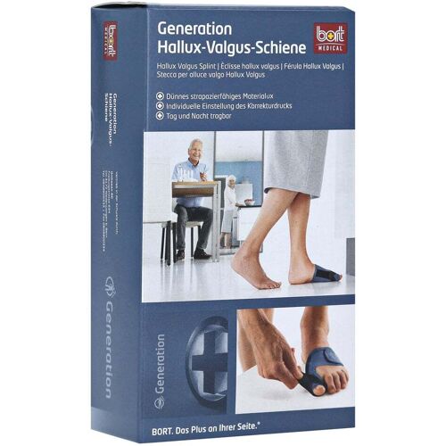 Bort GmbH BORT Generation Hallux-Valgus Schiene re.Gr.2 blau 1 Stück