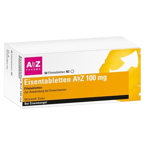 AbZ-Pharma GmbH Eisentabletten AbZ 100mg Filmtabletten 50 Stück