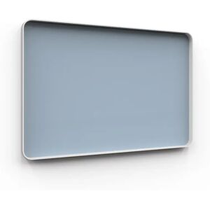 Lintex Glastafel Frame Wall, Farbe Crisp 350 - Hellblau, Ausführung Grauer Rahmen, Größe B150 x H100 cm