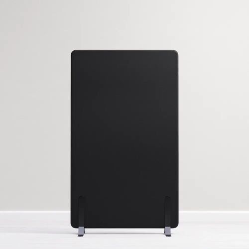 Direkt Interiör Stellwand Modea - Komplettpaket mit Standfüßen, Größe H136 x B80 cm, Farbe Schwarz 96