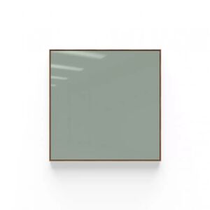 Lintex Glastafel Area - Glänzende/matte Oberfläche, Farbe Frank 540 - Grün-grau, Ausführung Blankes Klarglas, Größe B152,8 x H102,8 cm