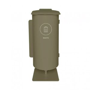TreCe Mülltrennungs-Behälter Birdie - Einzeln, Ausführung Waste - 63 L, Farbe Oliv