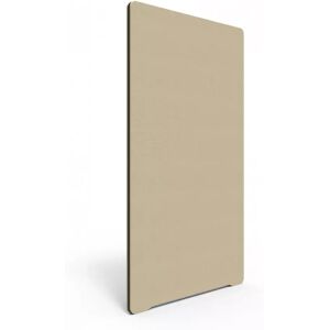 Lintex Stellwand Edge, Farbe Catfish YA300 - Beige, Größe B120 x H135 cm, Leistenfarbe Schwarz