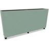 Götessons Raumteiler Plant Divider - 30 mm Schallabsorber, Größe Large, Farbe 08 Light Green, Räder Weiß