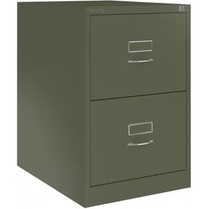 Hängeregisterschrank Bisley BS - Classic Front, 2 Schubladen, Farbe Olive Green