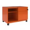 Rollcontainer Caddy - 80 cm, Farbe Bisley Orange, Modell Rechts