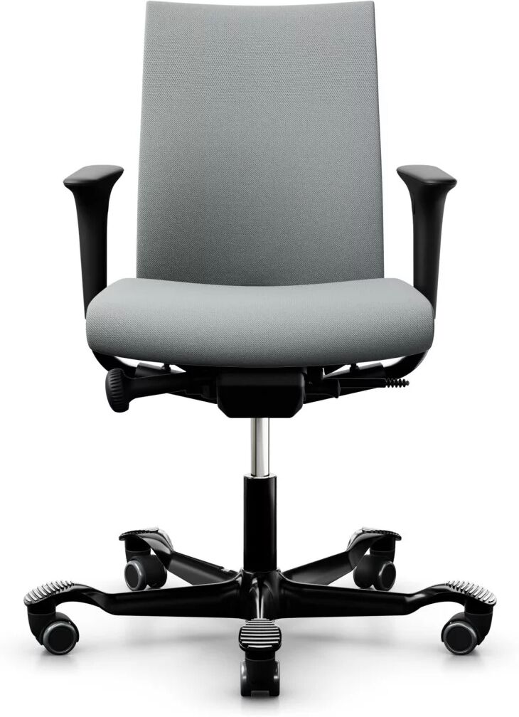 Bürostuhl Håg Creed 6004, Armstütze Ja, Gasfeder 150 mm (Sitzhöhe 41-55 cm), Stoffe Gabriel Select 6011 - Light Ash Grey