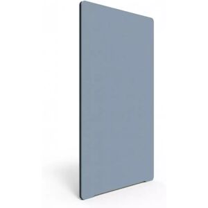 Lintex Stellwand Edge, Farbe Blue Dolphin YA302 - Hellblau, Größe B120 x H150 cm, Leistenfarbe Schwarz