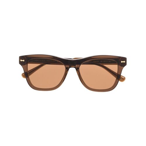Gucci Eyewear Sonnenbrille mit eckigem Gestell – Braun 53 Male