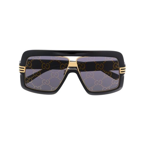 Gucci Eyewear Eckige Oversized-Sonnenbrille – Schwarz 60 Male