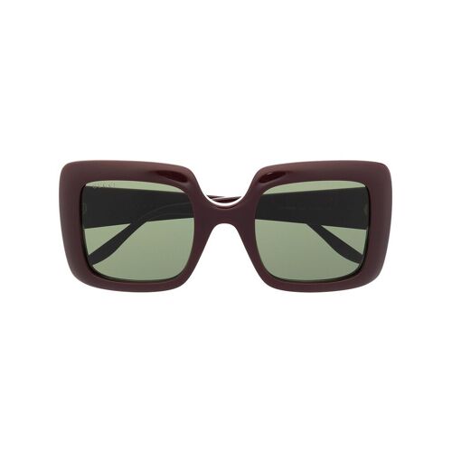 Gucci Eyewear Eckige Sonnenbrille mit GG – Braun 52 Female