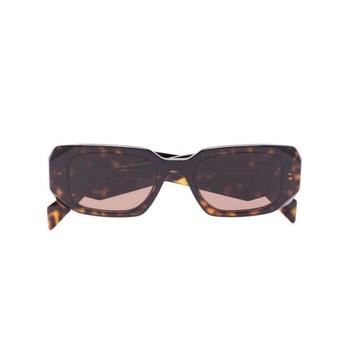 Prada Eyewear Eckige Sonnenbrille in Schildpattoptik – Braun Einheitsgröße Female