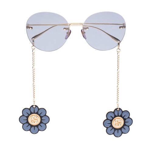 Gucci Eyewear Ohrringe mit Blumendesign – Gold Einheitsgröße Female