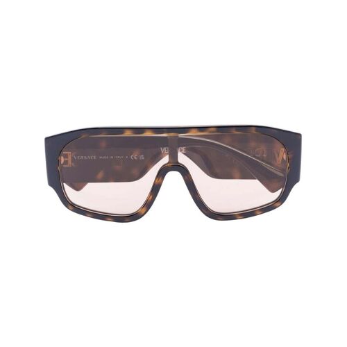Versace Eyewear 90s Sonnenbrille im Visier-Design – Braun Einheitsgröße Male