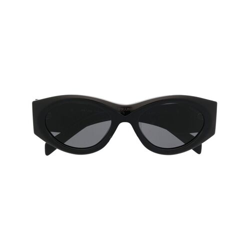 Prada Eyewear Sonnenbrille mit dreieckigem Gestell – Schwarz 53 Female