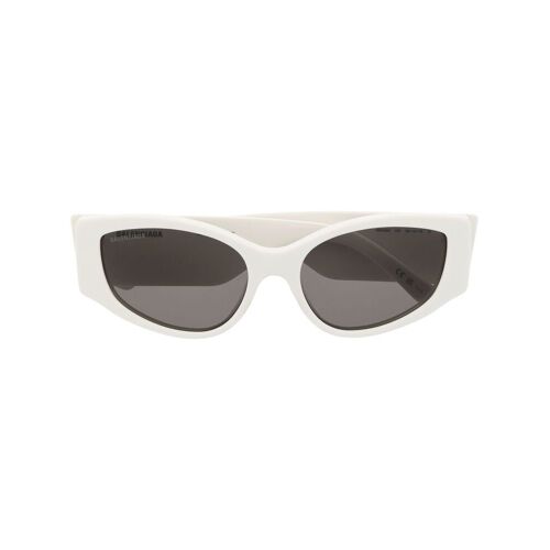 Balenciaga Eyewear Sonnenbrille im Biker-Look – Weiß 58 Female