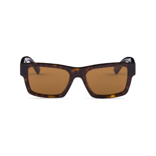 Prada Eyewear Eckige Sonnenbrille in Schildpattoptik – Braun Einheitsgröße Male