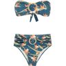 Brigitte Bikini mit Ring - Blau PP/P/M/G/GG Female