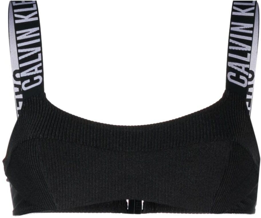 Calvin Klein Bikinioberteil mit Logo-Verzierung - Schwarz XS/S/M Female