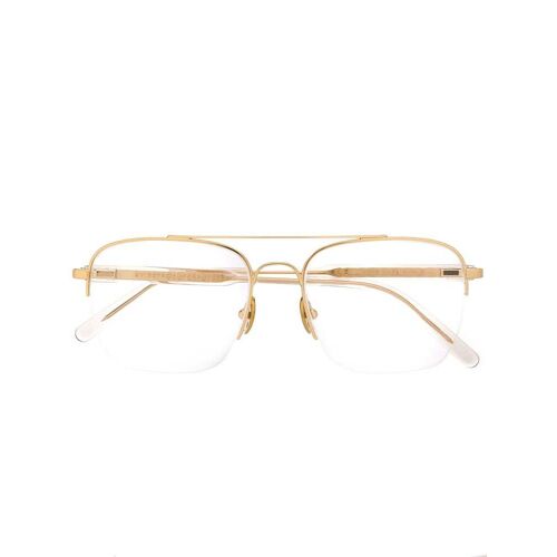 Retrosuperfuture Brille mit rundem Gestell – Gold 40 Unisex