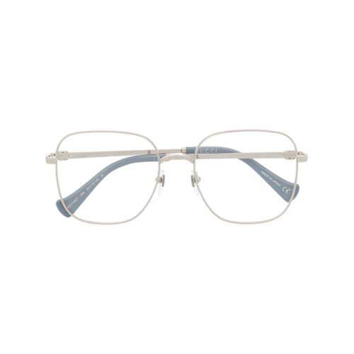 Gucci Eyewear Brille mit eckigem Gestell – Silber 54 Female