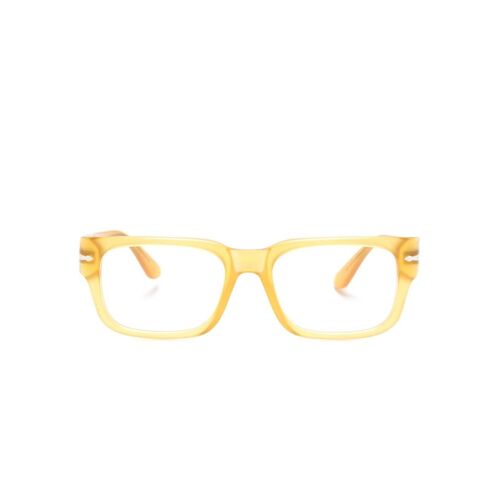 Persol Eckige Brille – Gelb 55 Unisex