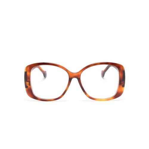 Gucci Eyewear Eckige Brille in Schildpattoptik – Braun 56 Female