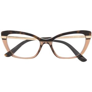 Dolce & Gabbana Eyewear Zweifarbige Cat-Eye-Brille - Gold 54 Female