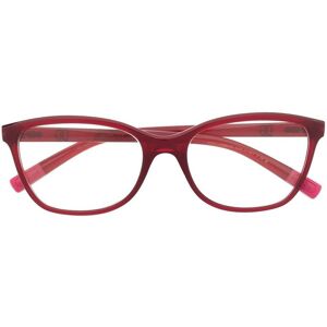 Dolce & Gabbana Eyewear Eckige Brille mit Logo - Rot 53/55 Female