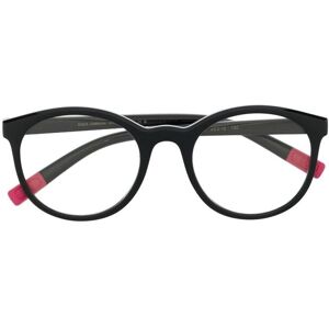 Dolce & Gabbana Kids Runde Brille mit Logo-Print - Schwarz One Size Unisex