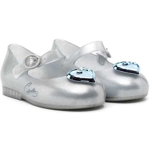 Mini Melissa Cinderella Sandalen mit Herzdetail - Silber 5 (Kleinkinder)/6 (Kleinkinder)/7 (Kleinkinder)/8 (Kleinkinder)/12 (Kinder) Unisex