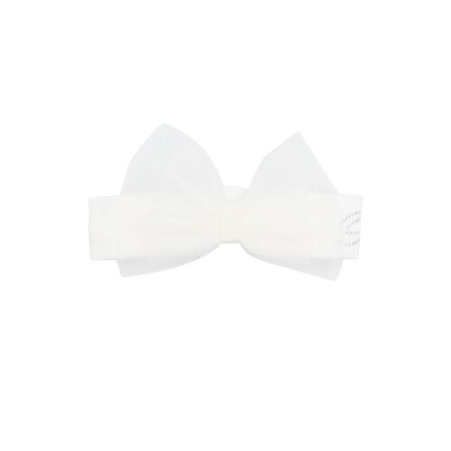 Miss Blumarine Stirnband mit Schleife – Weiß 40cm/42cm/46cm/52cm Unisex