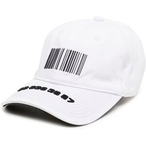 VTMNTS Baseballkappe mit Barcode-Print - Weiß Einheitsgröße Male