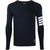 Thom Browne Sportoberteil mit Streifen - Blau S/M/XL/L Male