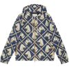 Gucci Kapuzenjacke mit Reitsport-Print - Blau 46/50 Male