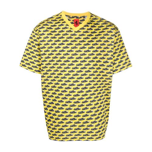Acer Ferrari T-Shirt mit Ferrari-Print - Gelb S Male
