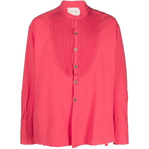 Greg Lauren Smoking-Hemd mit Biesenlatz – Rosa 1/2/4 Male