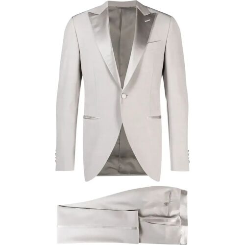 Canali Smoking mit Seidenrevers – Grau 46/48/50 Male