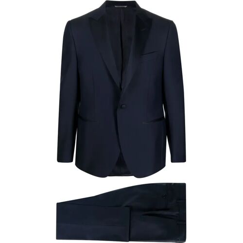 Canali Einreihiger Smoking – Blau 48R/50R/54R Male