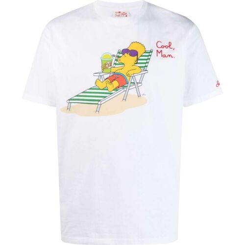 MC2 Saint Barth x The Simpsons T-Shirt - Weiß S/L Male