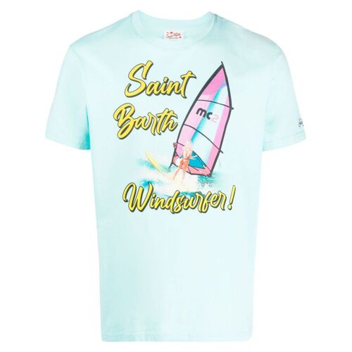 MC2 Saint Barth T-Shirt mit Windsurfer-Print – Blau M/L/XL Male