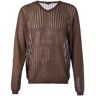 Ann Demeulemeester rib knit jumper - Braun M Male