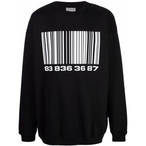 VTMNTS Sweatshirt mit Barcode-Print - Schwarz S/M/L/XL Male