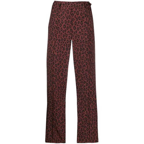 A.P.C. Cropped-Hose mit Leopardenmuster - Rot 34 Female